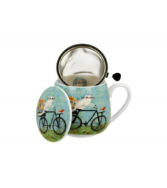 Duo Cats World "Bicycle" Theeset - 430ml
