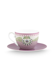 Pip Studio Lily & Lotus Kop en Schotel set/2 - 280ml