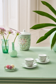 Pip Studio Lily & Lotus Light Green set van twee espressokopjes - 120ml