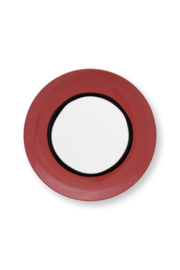 VT Wonen Circles Earth Red petit four bord 12cm