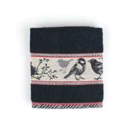 Bunzlau Castle Keukenhanddoek - zwart - Vogels