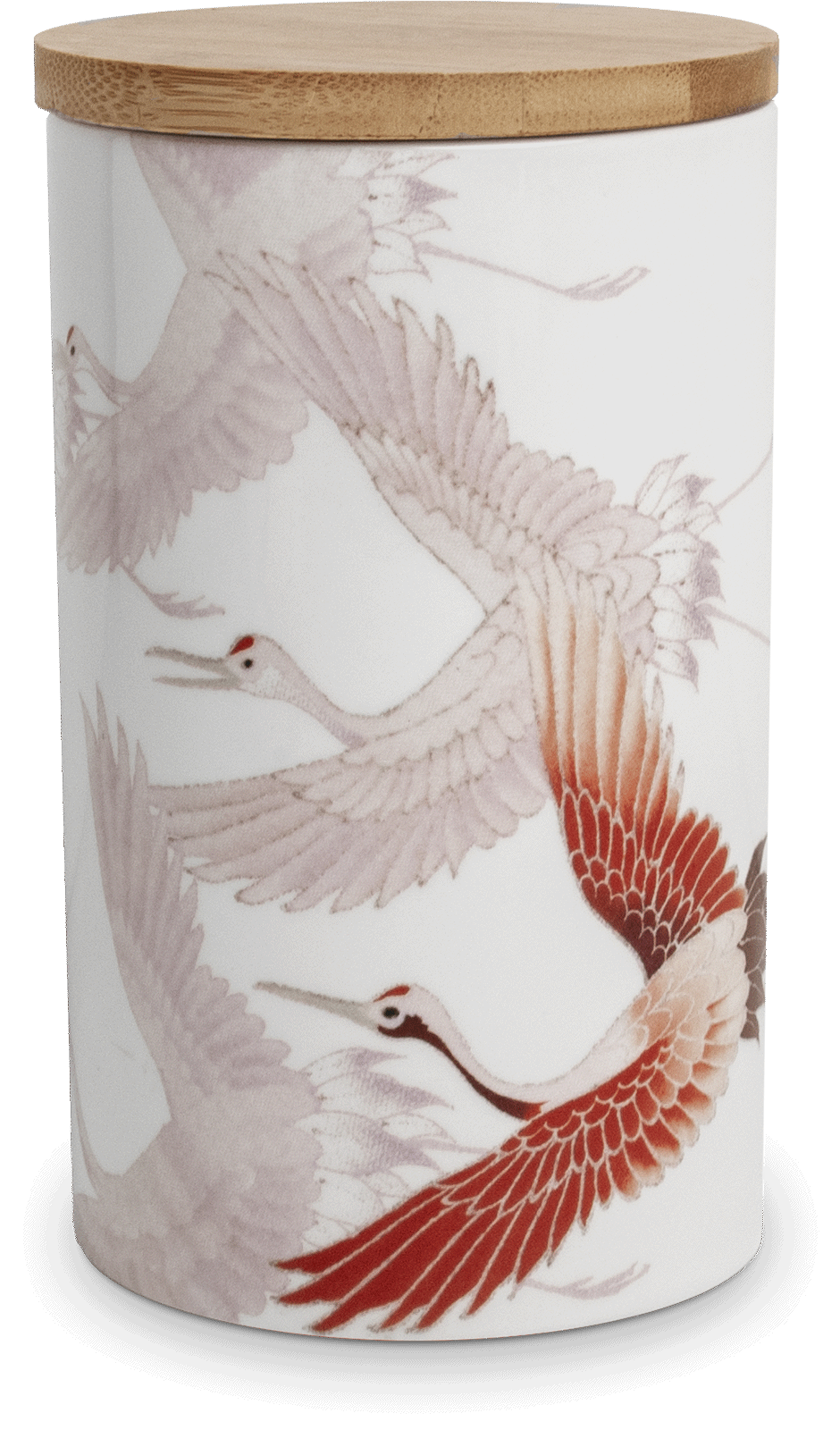 Edo Japan  Crane White Voorraadpot