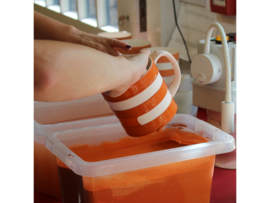Cornishware Colours mok - 420ml - Oranje