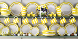 Cornishware Yellow serveerschaal ⌀25cm