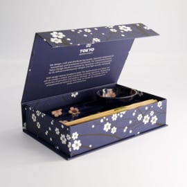 Tokyo Design Sakura Navy sushi - 1 persoon - cadeauset