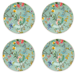 Pip Studio Jolie set van vier petit four bordjes ⌀12cm