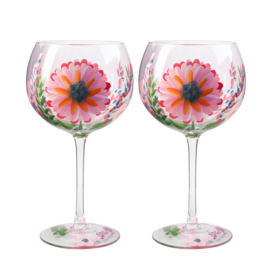 Livellara Milano Flora "Primavera" Set van Twee Gin Glazen
