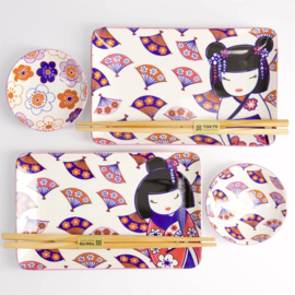 Tokyo Design Kawaii - Maiko sushi set/2 - cadeauset