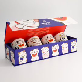Tokyo Design Kawaii Mokken set van vier - Lucky Cat - 170ml
