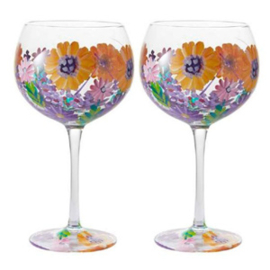 Livellara Milano Flora "WildFlowers" Cocktail of Gin glazen set van 2