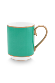 Pip Studio Chique Gold green mok - 250ml - Groen