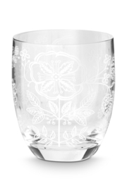 Pip Studio Flower White Glas Set van 2 - 280ml