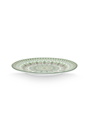 Pip Studio Lily & Lotus Groen Gebaksborden set van twee - ⌀17cm