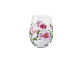 Mocktail/Tumbler glas set/2 Flora "Orchid" - Livellara Milano
