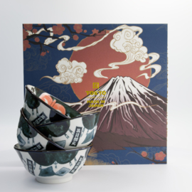 Tokyo Design Asakusa Sumo Kommen set van 4