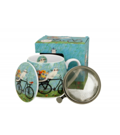 Duo Cats World "Bicycle" Theeset - 430ml