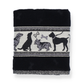 Bunzlau Castle Keukenhanddoek - zwart - Honden