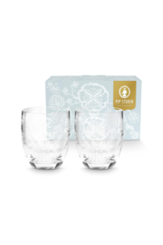 Pip Studio Flower White Glas Set van 2 - 280ml