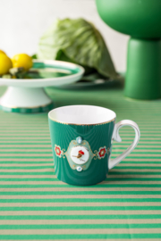 Pip Studio Love Birds Groen - Mokken set van twee - 250ml