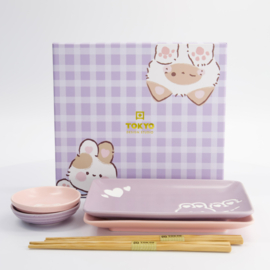 Tokyo Design Kawaii Sushiset voor twee - Rabit - Cat