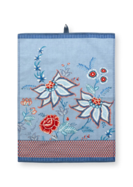 Pip studio Flower festival theedoek - Blauw