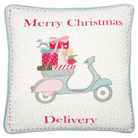 Greengate kussensloop - Scooter - Merry Christmas