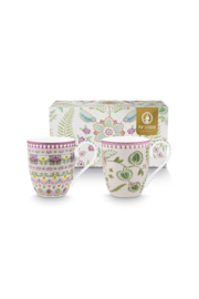 Pip Studio Lily & Lotus mok set/2 - XL - 450ml