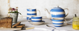 Cornishware Cornishblue kop en schotel 340ml