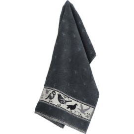 Bunzlau Castle Keukenhanddoek - grijs - Vogels
