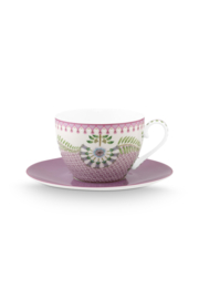 Pip Studio Lily & Lotus Kop en Schotel set/2 - 280ml