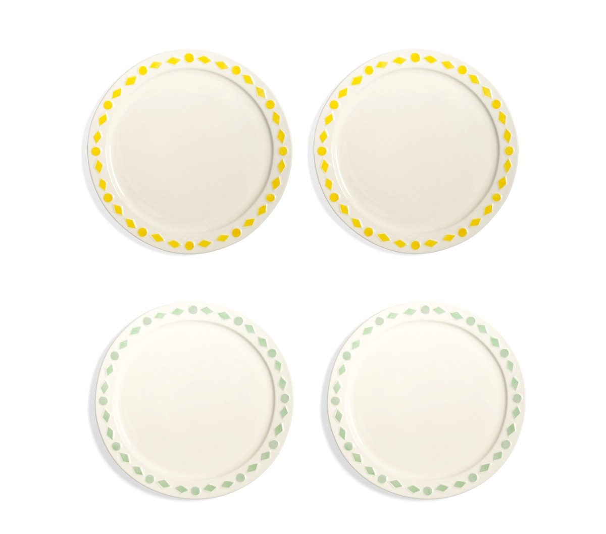 Dinerborden Set van 4 Folk - &K Amsterdam - ⌀27.5cm