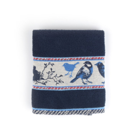 Bunzlau Castle Keukenhanddoek - donkerblauw - Vogels