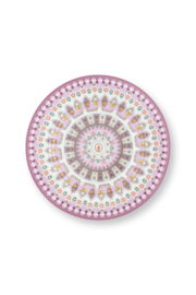 Pip Studio Lily & Lotus gebaksbord - ⌀17cm - Moon delight multi