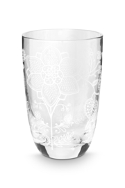 Pip Studio Flower White Longdrink Glas Set van 2 - 400ml