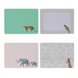 Yvonne Ellen placemat set/4 dieren