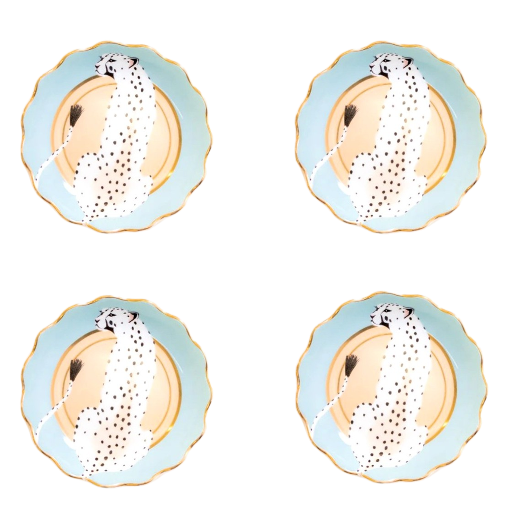 Yvonne Ellen London Petit Four Bordjes - Luipaard - Ø10 cm