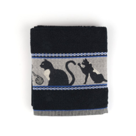 Bunzlau Castle Keukenhanddoek - zwart - Katten