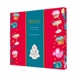 Maxwell en Williams Christmasville Schaaltje Kerstboom 13 x 16cm