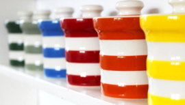 Cornishware Spice Jars Bundel - 6 Kruidenpotjes