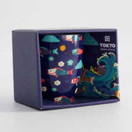 Tokyo Design Kawaii Koinobori mok donkerblauw