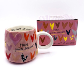 House of Disaster "Mum You're Brilliant" -  Mok - 300ml - Cadeaudoos