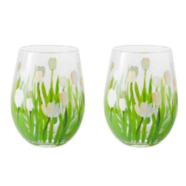 Livellara Milano Flora water glazen set/2 Tulpen - 450ml