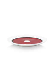 VT Wonen Circles Earth Red gebaksbord 18cm