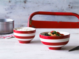 Cornishware red soupbowl - kom L