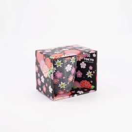 Tokyo Design Kawaii Flower mok - Zwart - 300ml