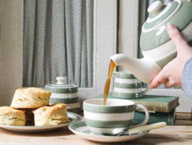 Cornishware Willow Green kop & schotel 340ml