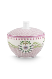 Pip Studio Lily & Lotus Lilac Set van drie Suikerpot, Melkkannetje en Schotel