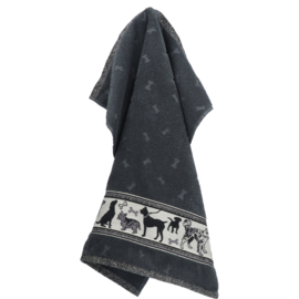 Bunzlau Castle Keukenhanddoek - grijs - Honden