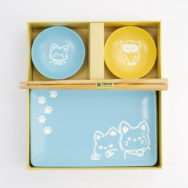 Tokyo Design Kawaii Sushiset voor twee - Owl - Shiba