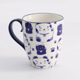 Tokyo Design Kawaii - mok - Maneko blue cat - 380ml